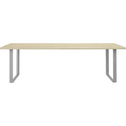 70/70 Bord 108x255 cm, Ekfanér / Grå