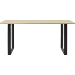 70/70 Bord 85x170 cm, Ekfanér / Svart