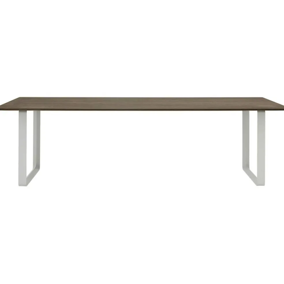 70/70 Bord 108x255 cm, Massiv Rökt Ek / Grå