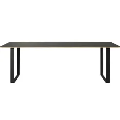 70/70 Bord 90x225 cm, Massiv Rökt Ek / Svart