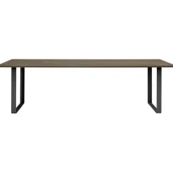 70/70 Bord 108x255 cm, Massiv Rökt Ek / Svart