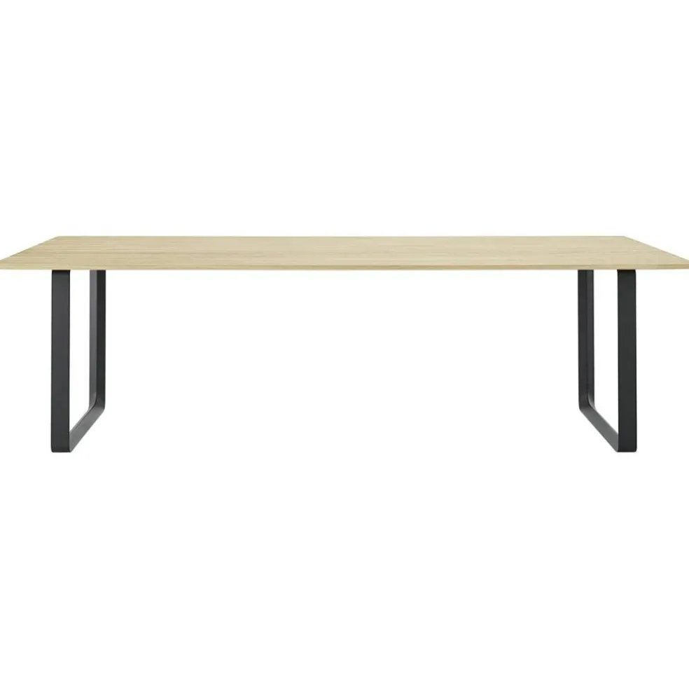 70/70 Bord 108x255 cm, Solid Ek / Svart
