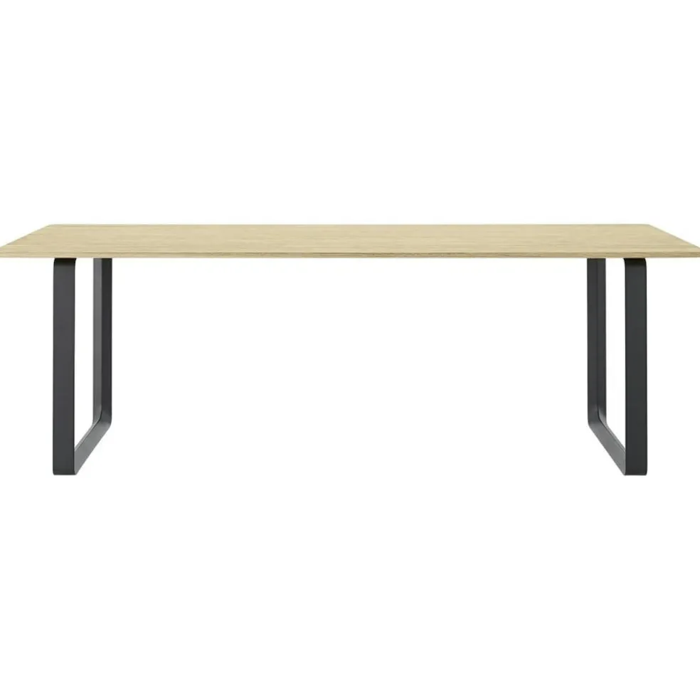 70/70 Bord 90x225 cm, Solid Ek / Svart