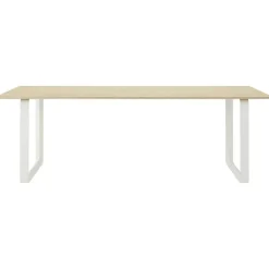 70/70 Bord 90x225 cm, Solid Ek / Vit