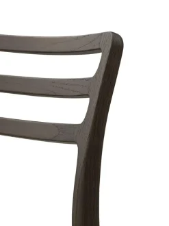481 Cabin Stol Läder, Mörk Ek / Svart