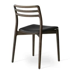 481 Cabin Stol Läder, Mörk Ek / Svart
