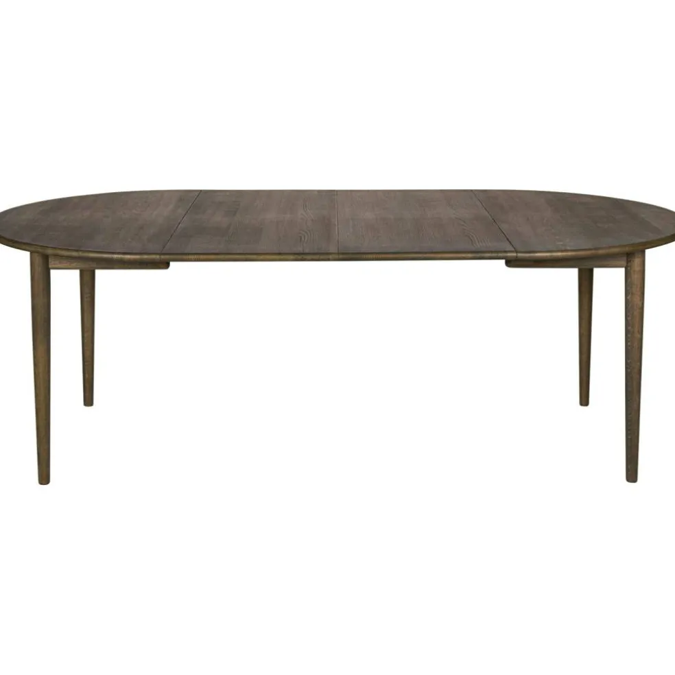 893 Matbord Förlängningsbar Ø120 cm, Rökt Ek