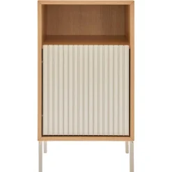 672 Sängbord Med Ben, Ljus Ek