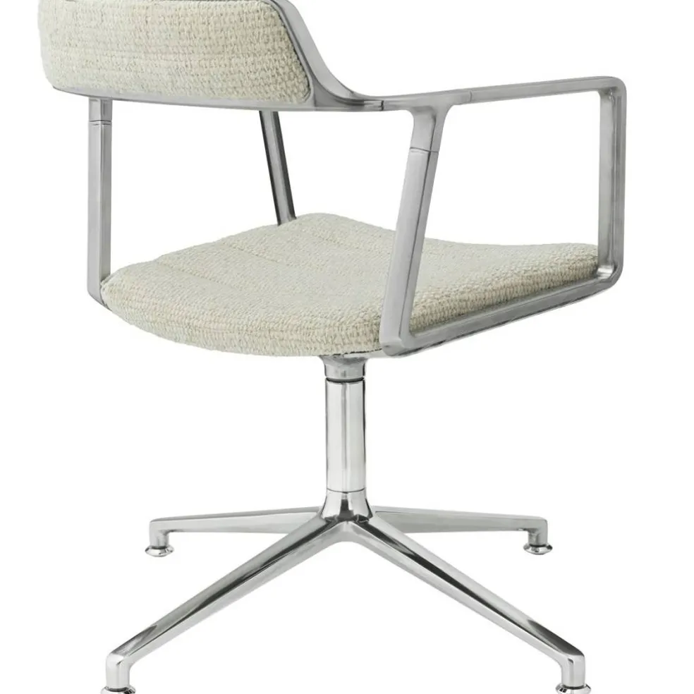 452 Snurrstol Med Fötter, Wavy Off-white