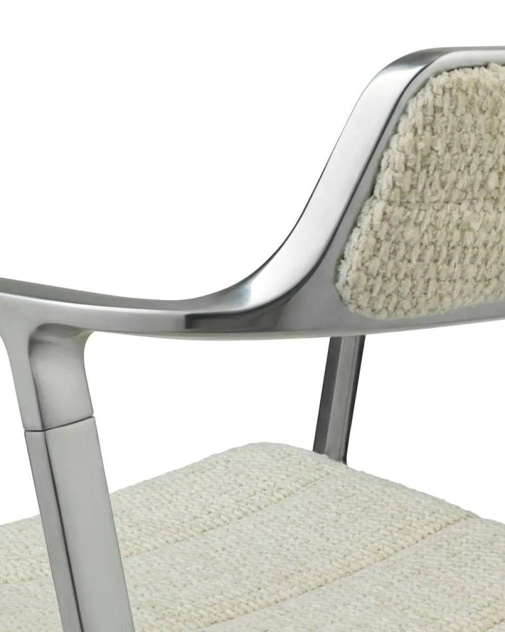 452 Snurrstol Med Fötter, Wavy Off-white
