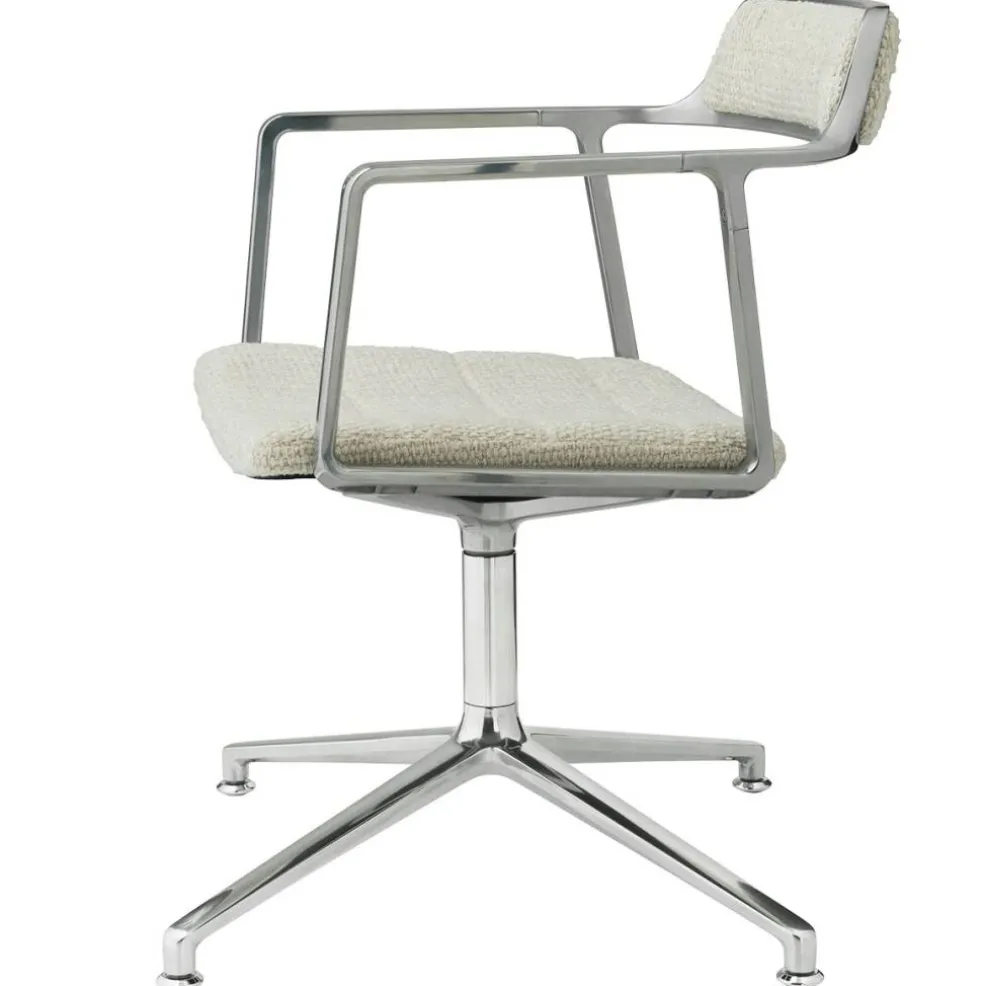 452 Snurrstol Med Fötter, Wavy Off-white