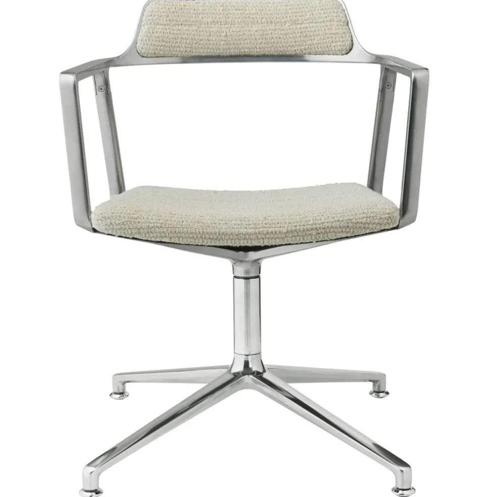 452 Snurrstol Med Fötter, Wavy Off-white