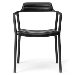 451 Stol Läder, Svart