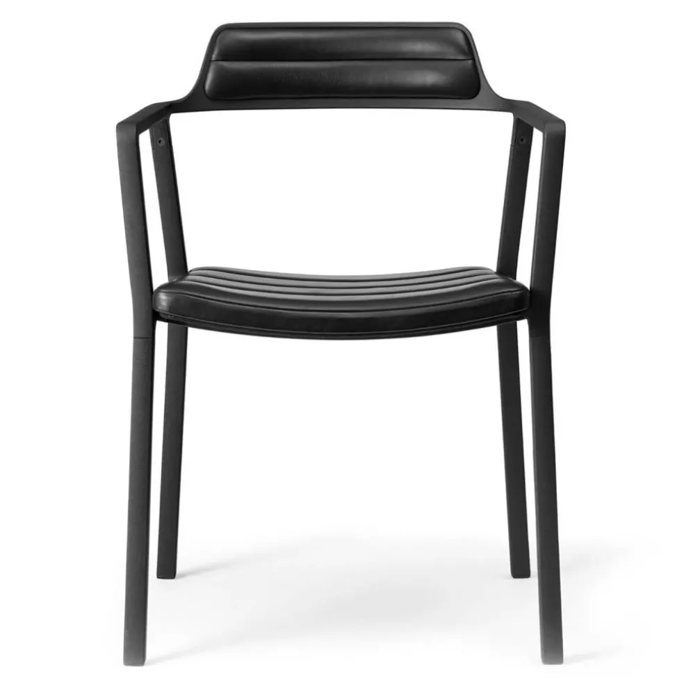 451 Stol Läder, Svart