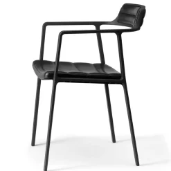 451 Stol Läder, Svart
