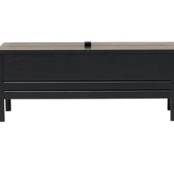 A Line Förvaringsbänk 111 cm, Svart Ek