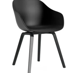 AAC 222 2.0 Karmstol, Svartlackad Ek / Svart