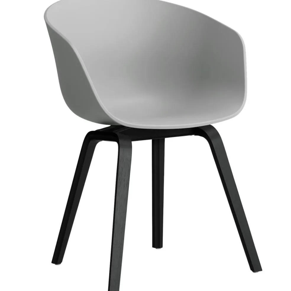 AAC 22 2.0 Karmstol, Svartlackad Ek / Concrete Grey