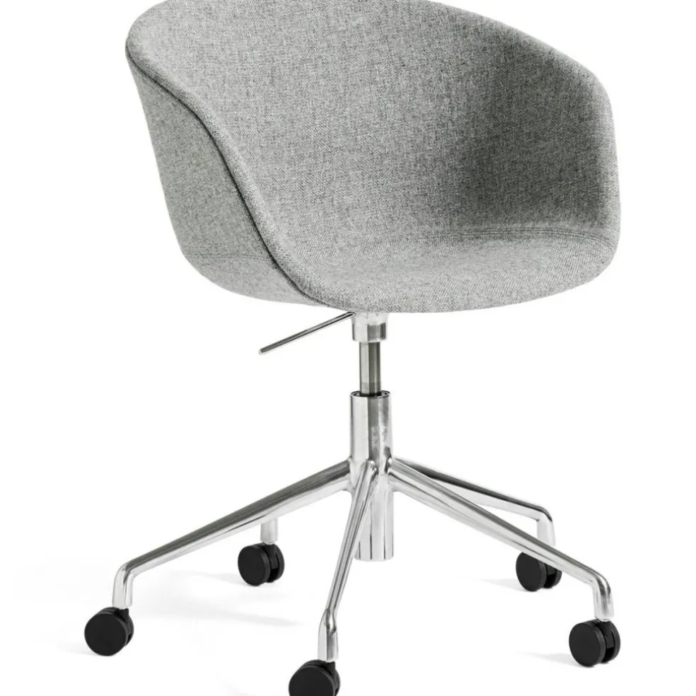 AAC53 Stol 5 star swivel, Aluminium / Hallingdal Grey