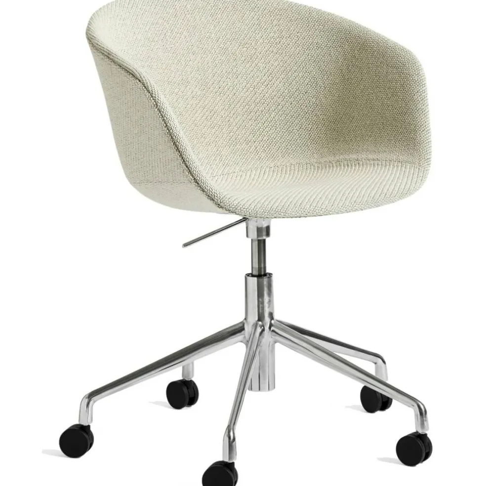 AAC53 Stol 5 star swivel, Aluminium / Coda White