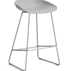 AAS 38 2.0 Barstol 65 cm, Rostfritt Stål / Concrete Grey