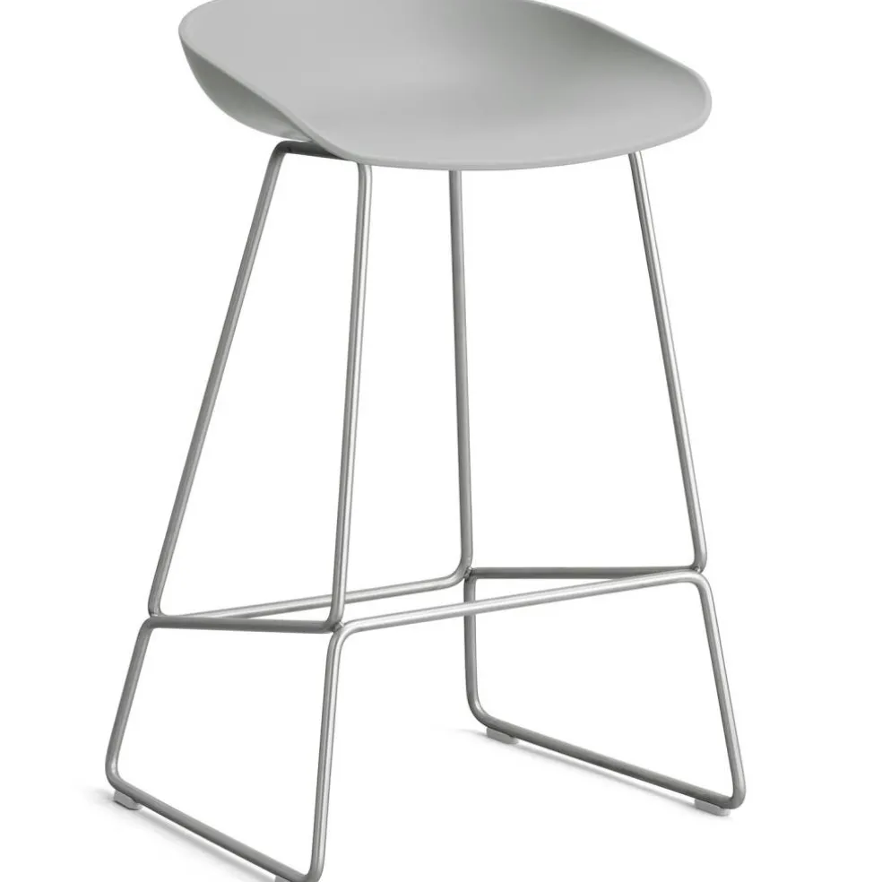 AAS 38 2.0 Barstol 75 cm, Rostfritt Stål / Concrete Grey