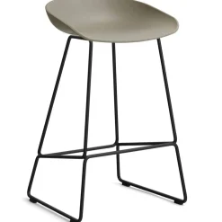 AAS 38 2.0 Barstol 65 cm, Rostfritt Stål Svart / Khaki
