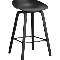 AAS 32 2.0 Barstol 65 cm, Svartlackad Ek / Svart