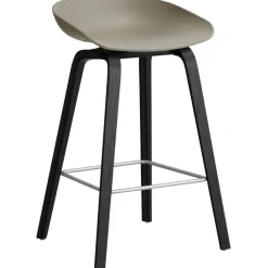 AAS 32 2.0 Barstol 65 cm, Svartlackad Ek / Khaki