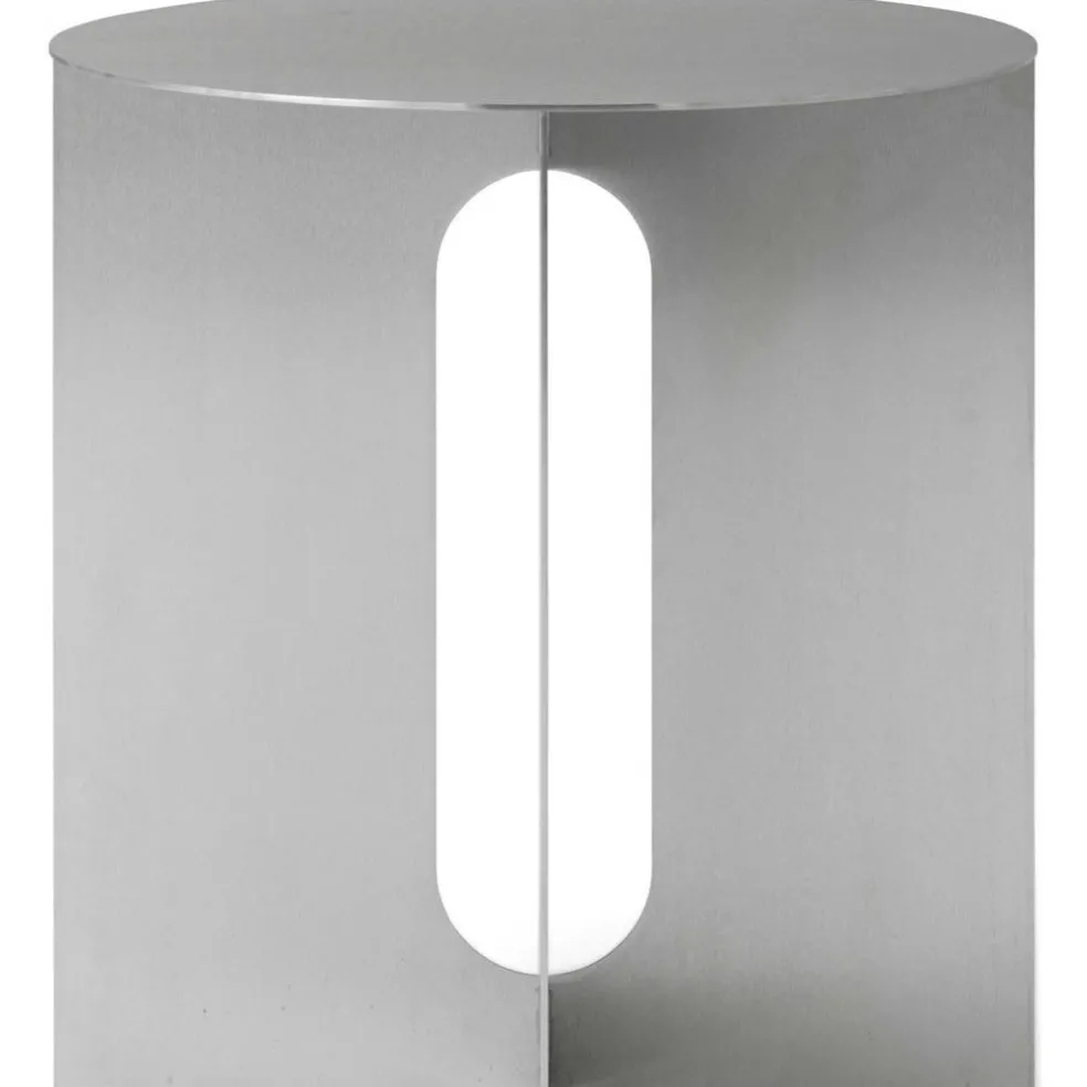 Androgyne Sidobord Ø40 cm, Rostfritt Stål