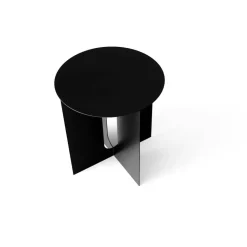 Androgyne Sidobord Ø63 cm, Svart