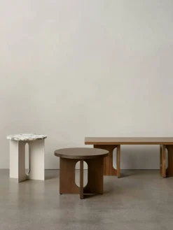 Androgyne Sidobord, Ivory / Viola Marmor