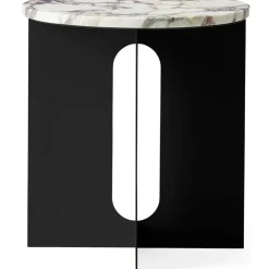 Androgyne Sidobord, Svart / Viola Marmor