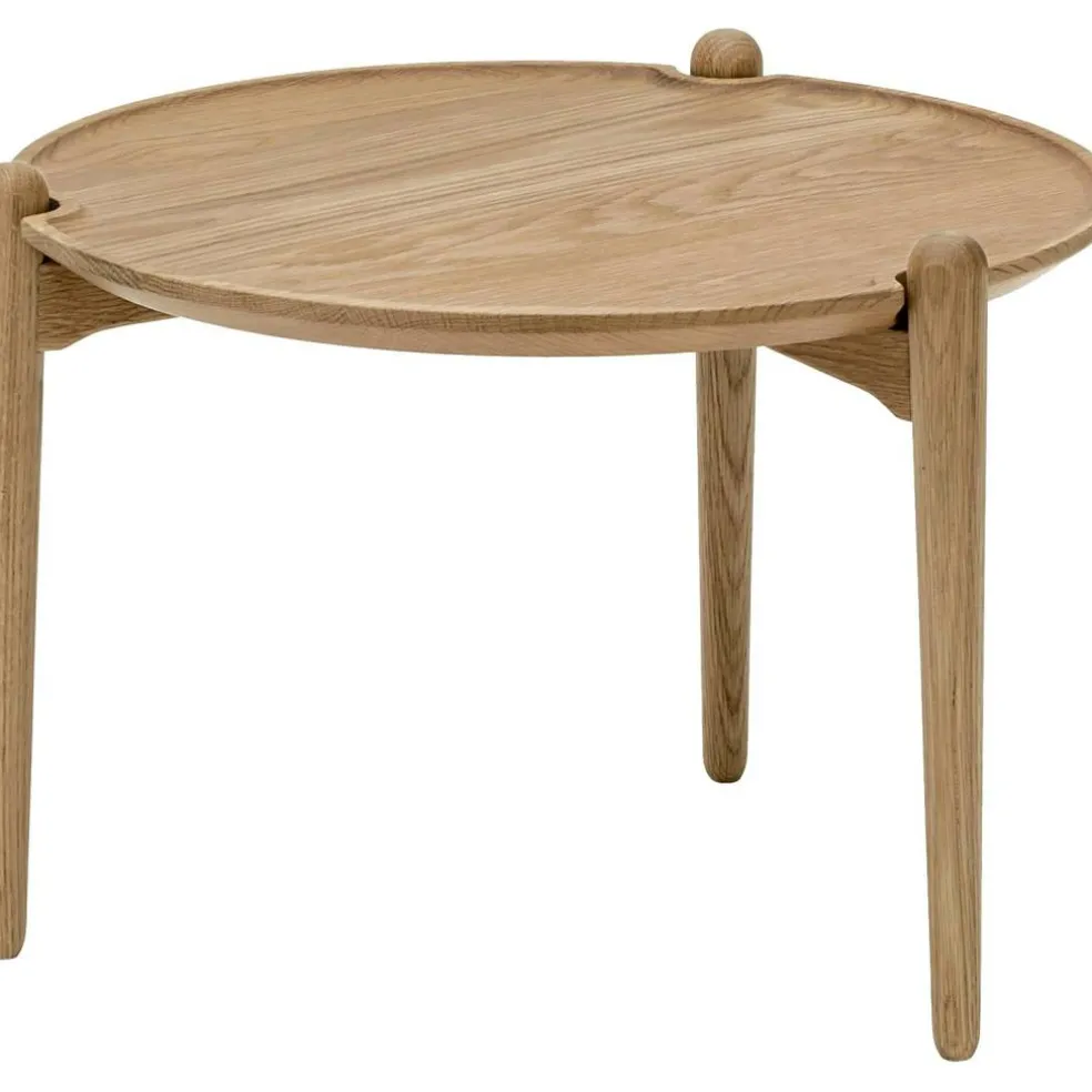 Aria Soffbord Ø50 Låg, Ek