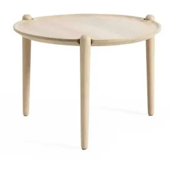 Aria Soffbord Ø50 Låg, Ljus Ek