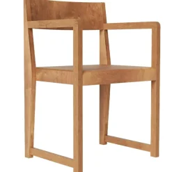Armrest chair 01 Karmstol, Varmbrun