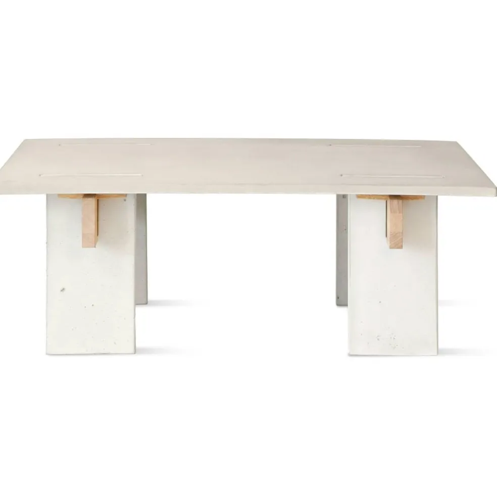 Arnold Soffbord 65x110 cm, Ljus Betong