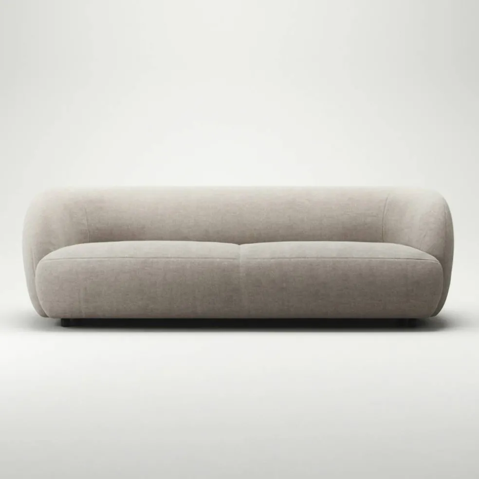 Atelier Soffa 3-Sits Micro Chenille, Sandshell Beige
