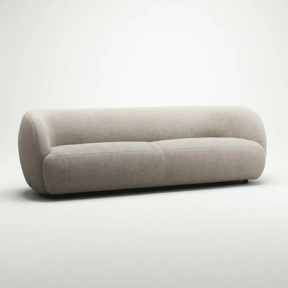 Atelier Soffa 3-Sits Micro Chenille, Sandshell Beige
