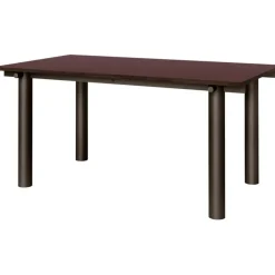 Atura Matbord 90x160 cm, Dark Chocolate / Vinröd