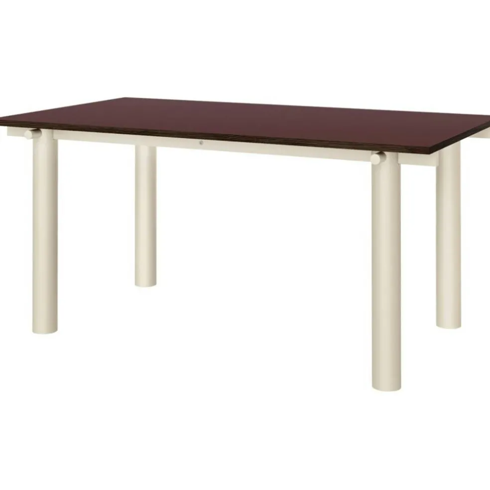 Atura Matbord 90x160 cm, Ljus Kashmir / Vinröd