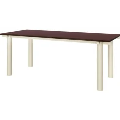 Atura Matbord 90x200 cm, Ljus Kashmir / Vinröd