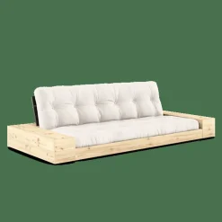 Bas Med Sidobox och 5-Lagers Madrass Svart Natt/natur