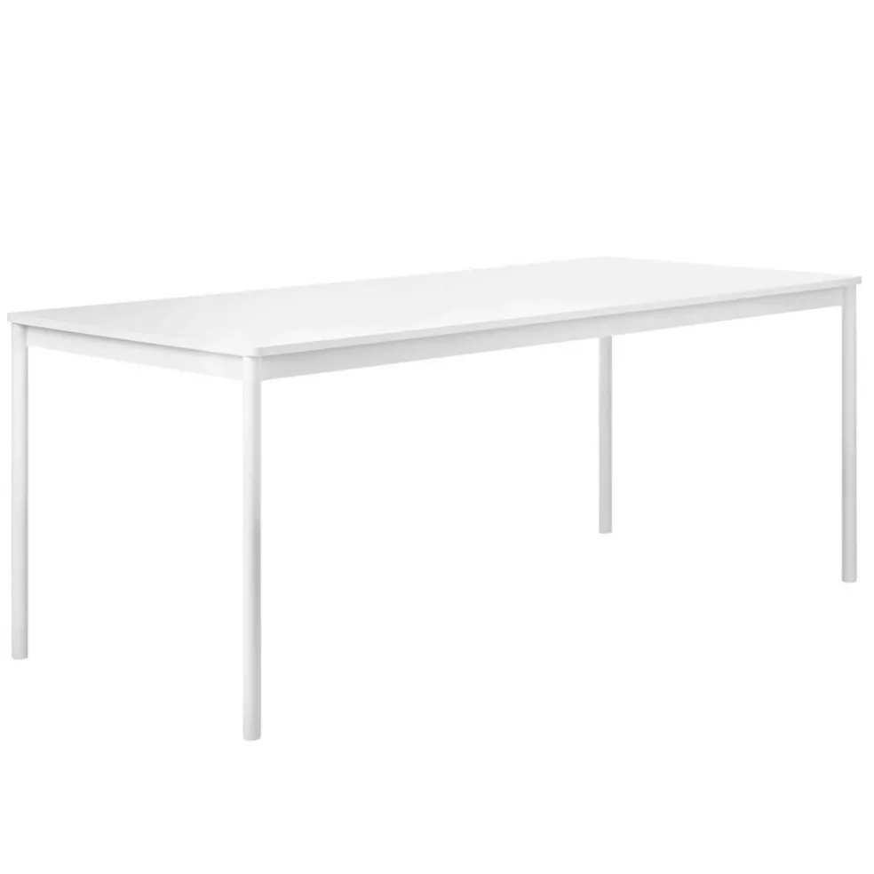 Base Bord 90x250 cm, Laminat Vit