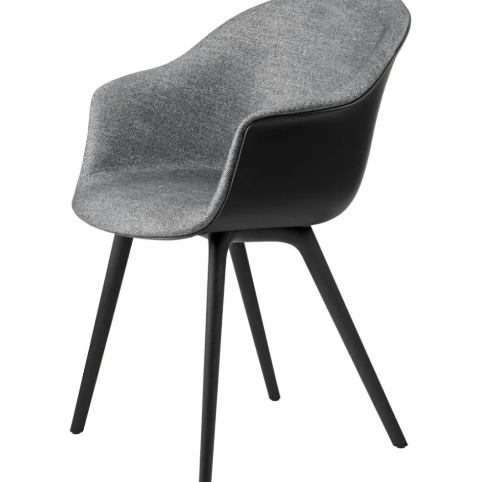 Bat Matstol Klädd Framsida / Plastbas, Plain 0023