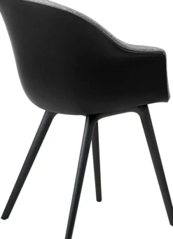 Bat Matstol Klädd Framsida / Plastbas, Plain 0023