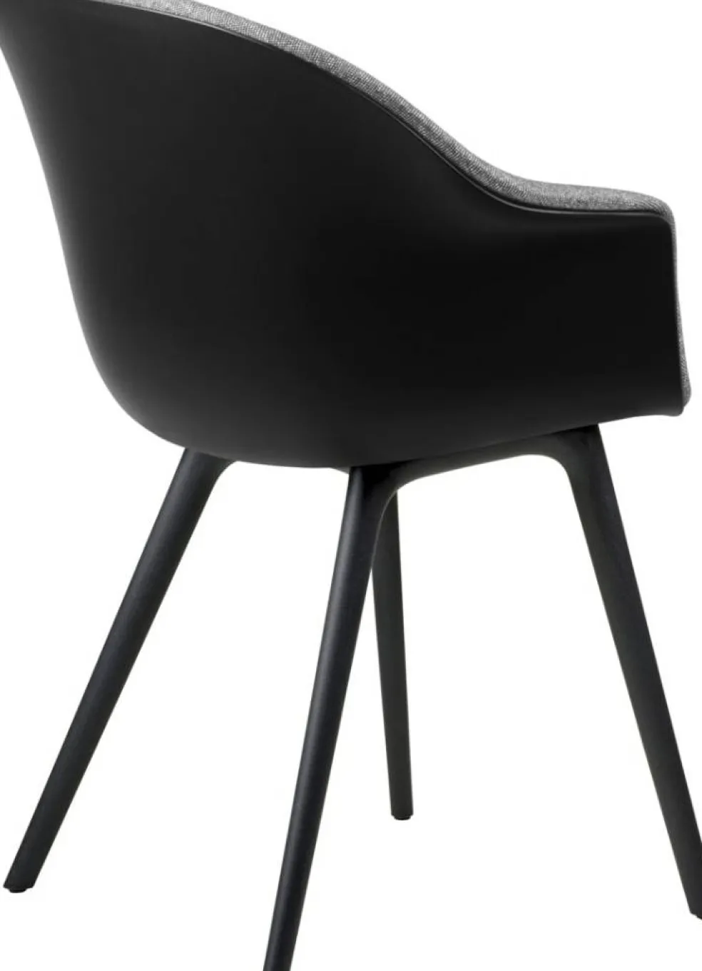 Bat Matstol Klädd Framsida / Plastbas, Plain 0023
