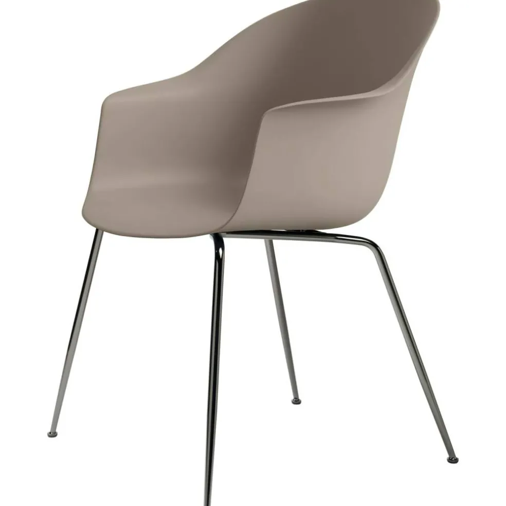 Bat Stol Conic, Black Chrome/ New Beige