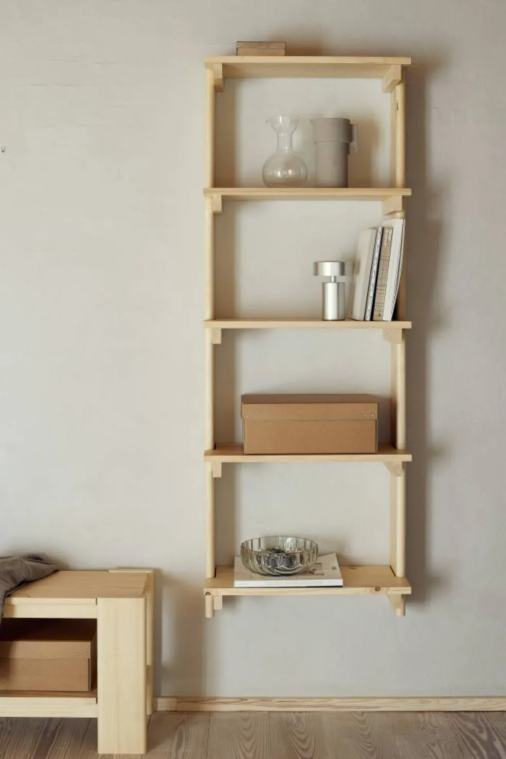 Beam Bänk 112 cm, Furu