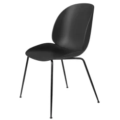 Beetle Stol Oklädd, Conic Base Svart, Svart